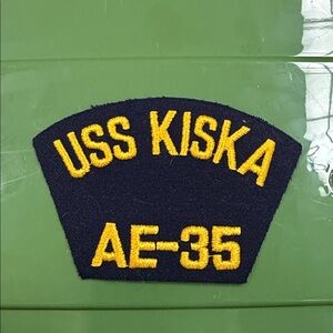 Navy Blue USS Kiska Naval Patch